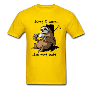 Very Busy Sloth T Shirt 